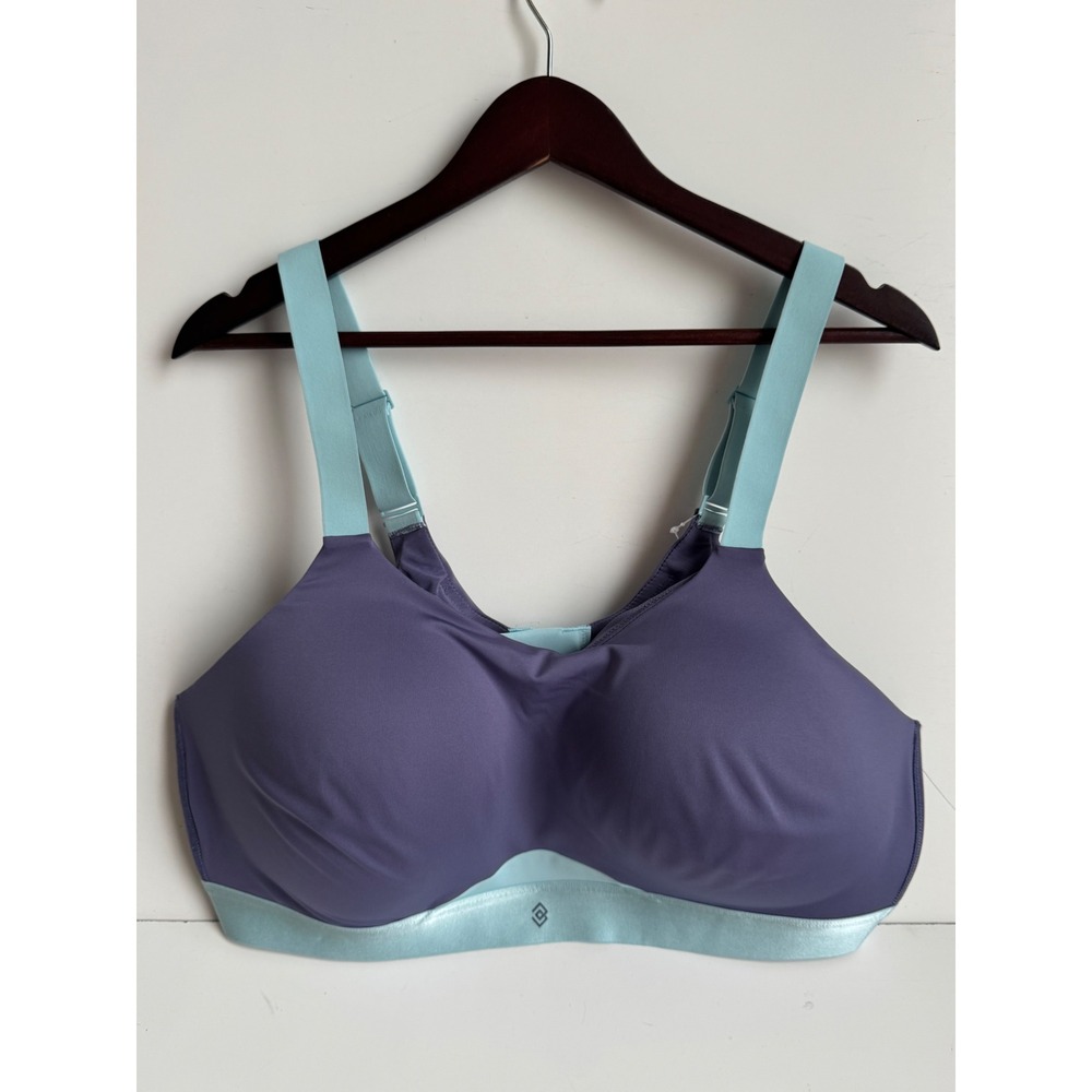 ThirdLove Kinetic Impact High Intensity Sports Bra Plum Aqua 42E NEW exercise